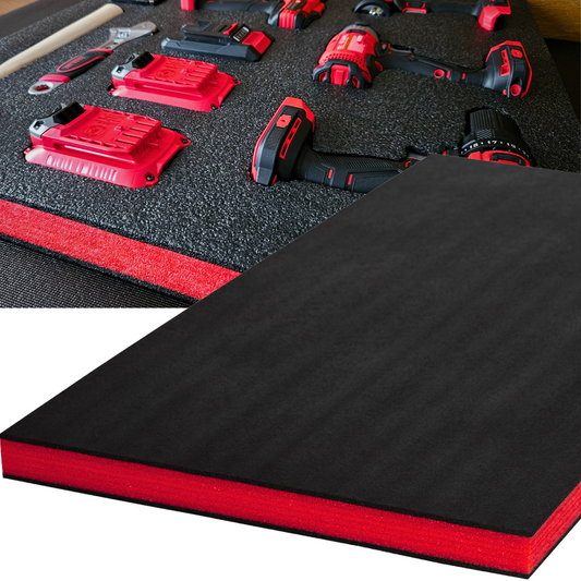 Tool Box Foam, 1PC 48x24x2 inch, Foam Inserts for Cases, Polyethylene Storage Sheets for Toolbox Hard Case, Tool Shadow Insert, Kaizen Organizer Sheet