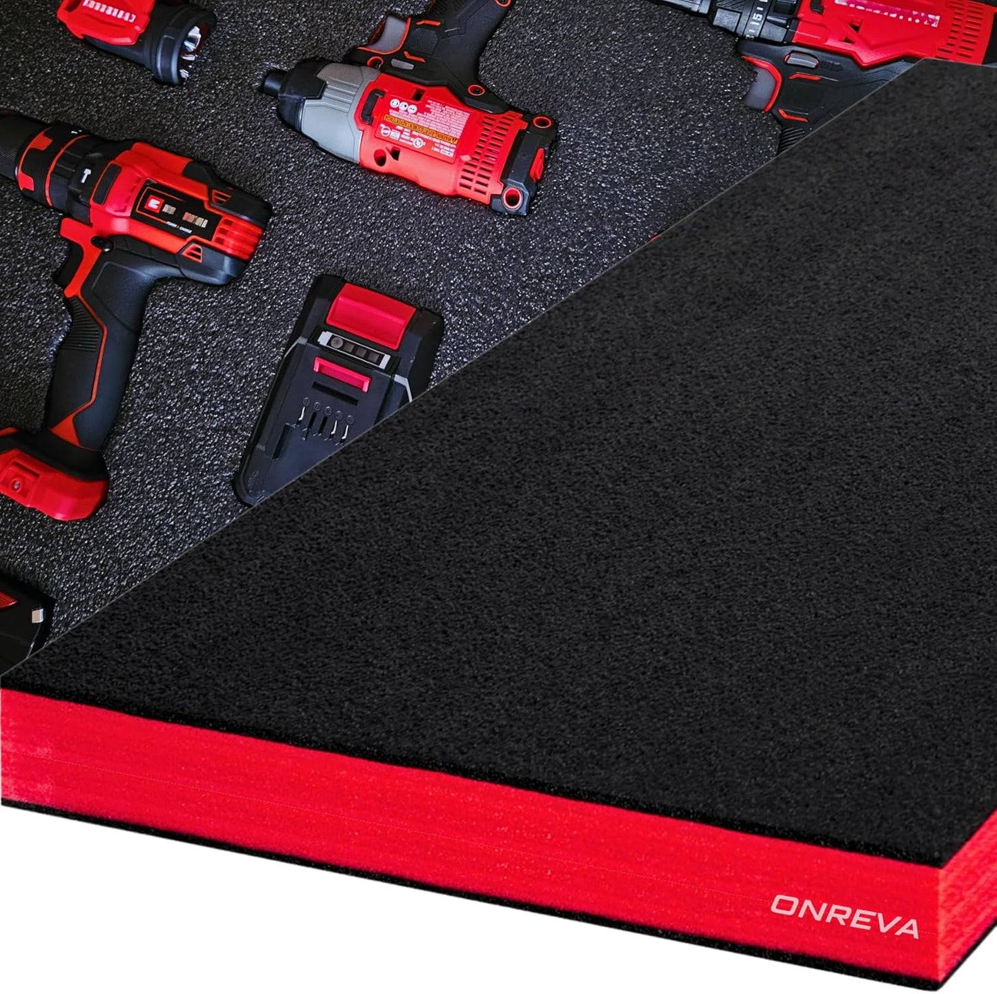 Tool Box Foam, 1PC 54x22x3 inch, Foam Inserts for Cases, Polyethylene Storage Sheets for Toolbox Hard Case, Tool Shadow Insert, Kaizen Organizer Sheet