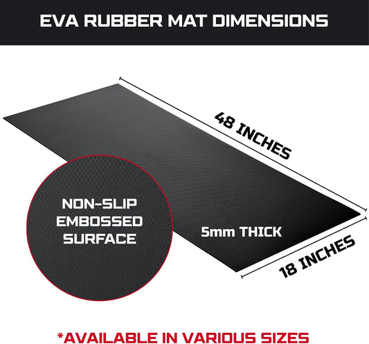 Workbench Mat 18X48 Inches, 5mm Thick EVA Rubber Work Mat, Protect Your Work Bench Top, Heavy Duty Non-Slip Pad for Tool Box Top, Table, Tool Station Cover Liner Matt 48X18