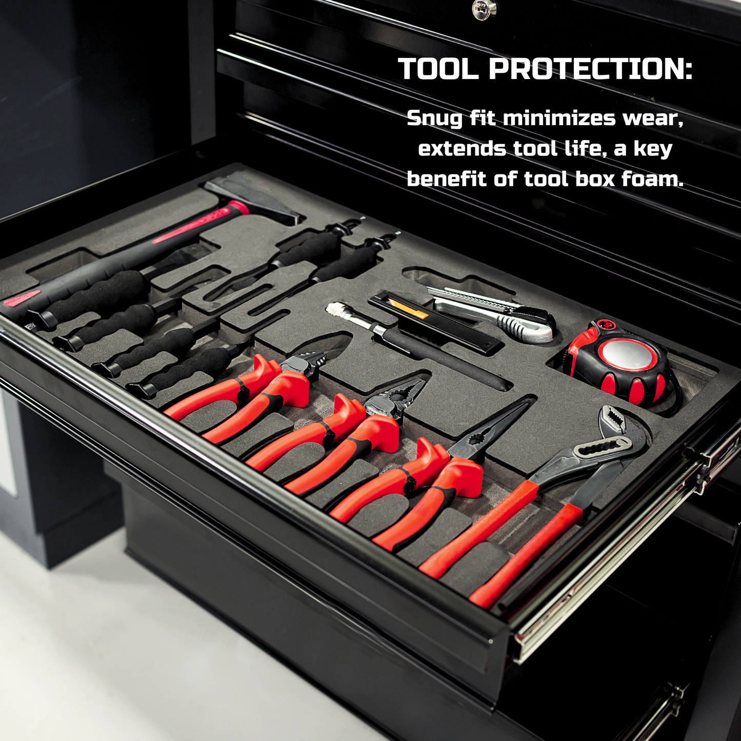 Tool Box Foam 2Pack 48x24x2 inch, Foam Inserts for Cases, Polyethylene Tool Foam Sheets, Gun Case Foam, Toolbox Drawer Foam Liner, Tool Box Organizer and Storage