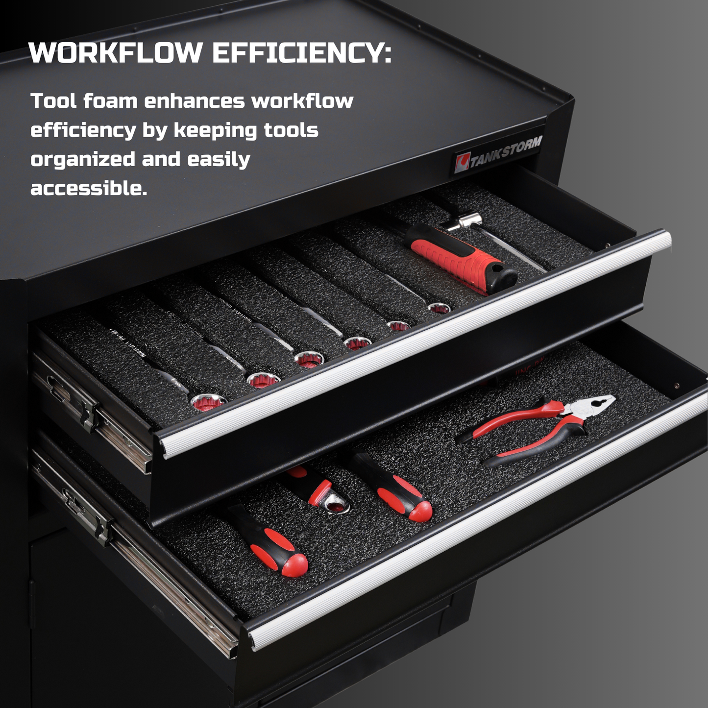 Tool Box Foam 2Pack 48x24x2 inch, Foam Inserts for Cases, Polyethylene Tool Foam Sheets, Gun Case Foam, Toolbox Drawer Foam Liner, Tool Box Organizer and Storage