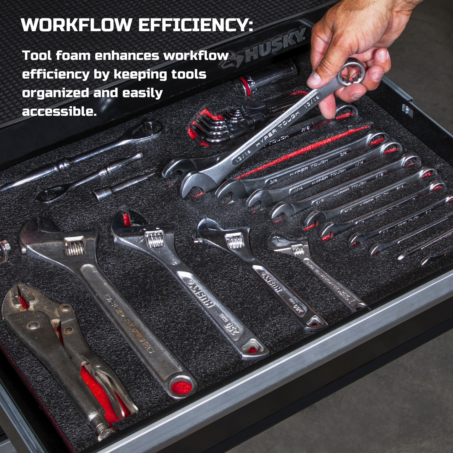 Tool Box Foam 2Pack 30x22x2 inch, Foam Inserts for Cases, Polyethylene Tool Foam Sheets, Gun Case Foam, Toolbox Drawer Foam Liner, Tool Box Organizer and Storage, Red with Black