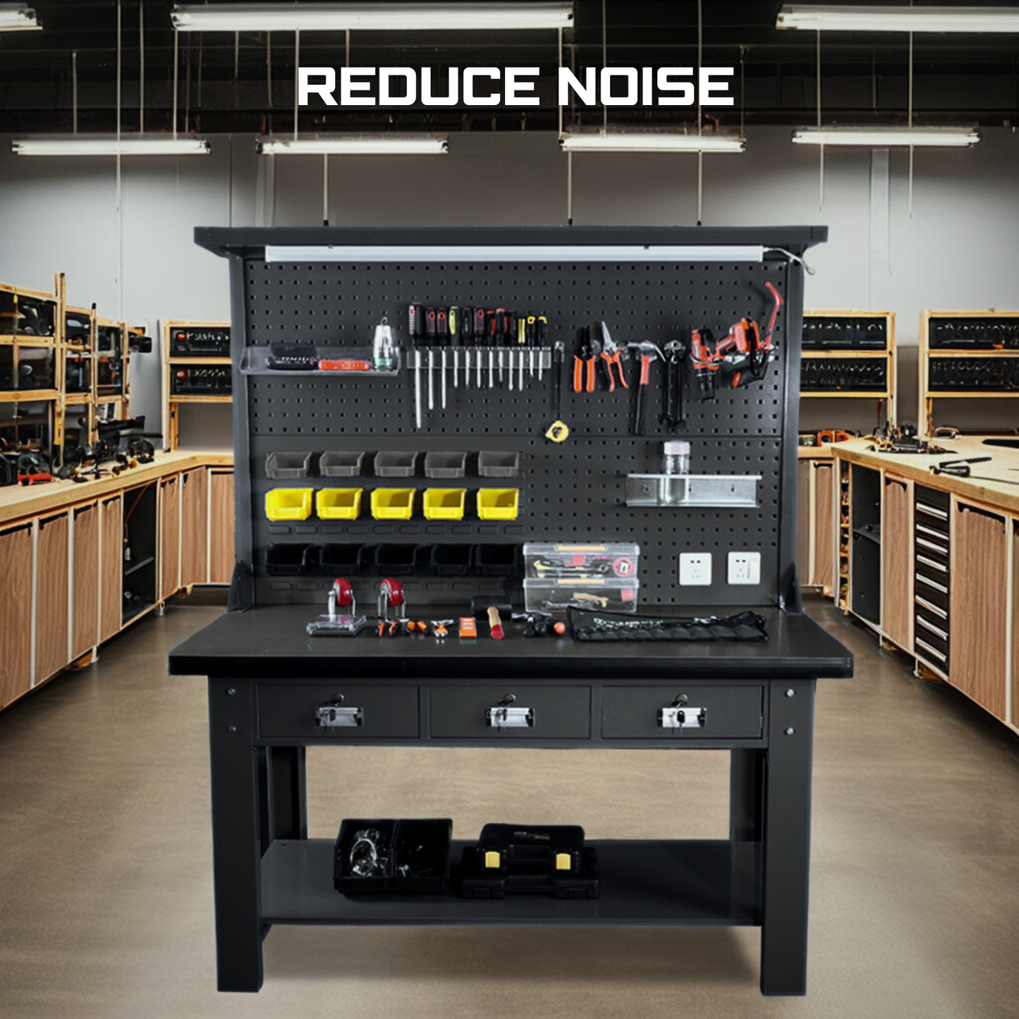 ONREVA Workbench Mat 24X60 Inches, EVA Rubber Work Mat, Protect Your Work Bench Top, Heavy Duty Pad for Tool Box Top, Table, Tool Station, Rolling Cabinet Cart Cover Liner Matt, 60"X24" 5mm Thick