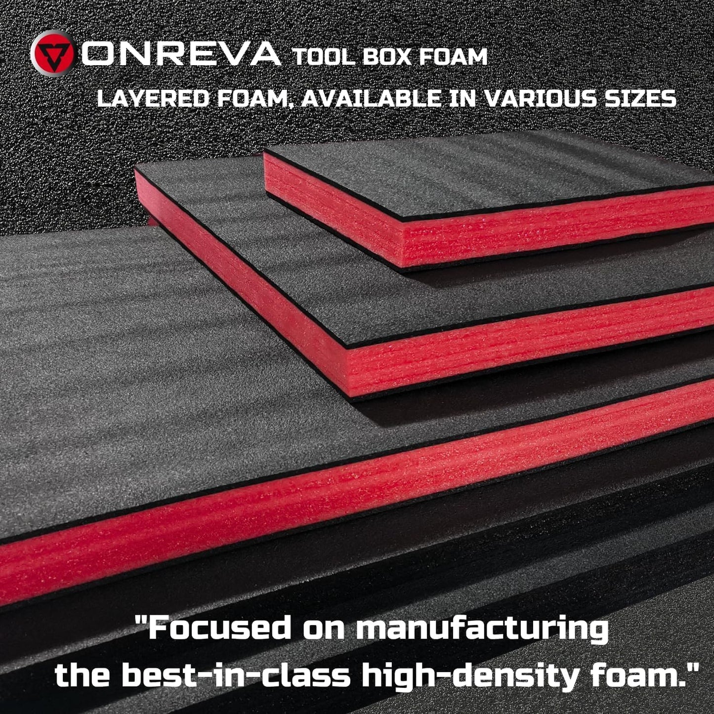 Tool Box Foam, 1PC 54x22x3 inch, Foam Inserts for Cases, Polyethylene Storage Sheets for Toolbox Hard Case, Tool Shadow Insert, Kaizen Organizer Sheet