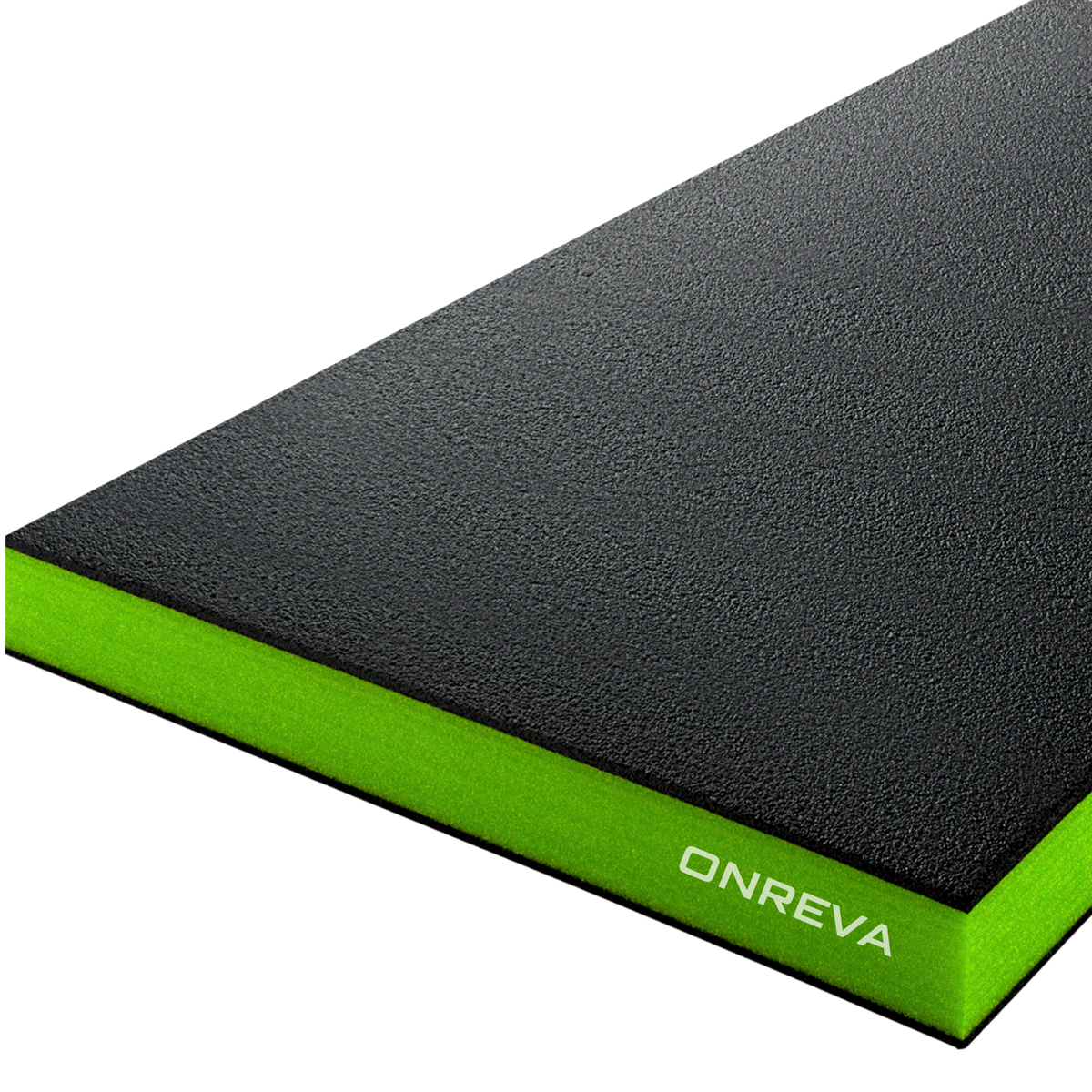 ONREVA Tool Box Foam Organizer 48x24x2 inch 1PC, Kaizen Sheets for Pro Tool Control, Custom Tool Shadow Inserts for Cases & Drawers, High Density Polyethylene Foam, Black with Green