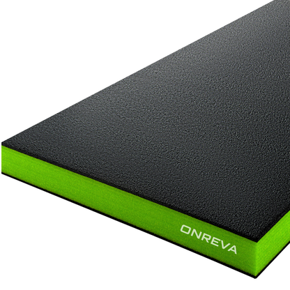 ONREVA Tool Box Foam Organizer 48x24x2 inch 1PC, Kaizen Sheets for Pro Tool Control, Custom Tool Shadow Inserts for Cases & Drawers, High Density Polyethylene Foam, Black with Green