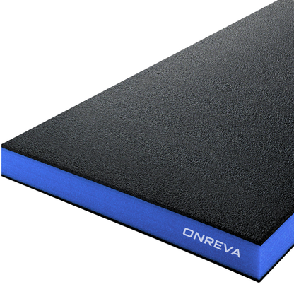 ONREVA Tool Box Foam Organizer 40x20x2 inch 1PC, Kaizen Sheets for Pro Tool Control, Custom Tool Shadow Inserts for Cases & Drawers, High Density Polyethylene Foam, Black with Blue