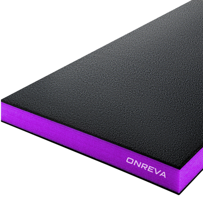 ONREVA Tool Box Foam Organizer 48x24x2 inch 1PC, Kaizen Sheets for Pro Tool Control, Custom Tool Shadow Inserts for Cases & Drawers, High Density Polyethylene Foam, Black with Purple
