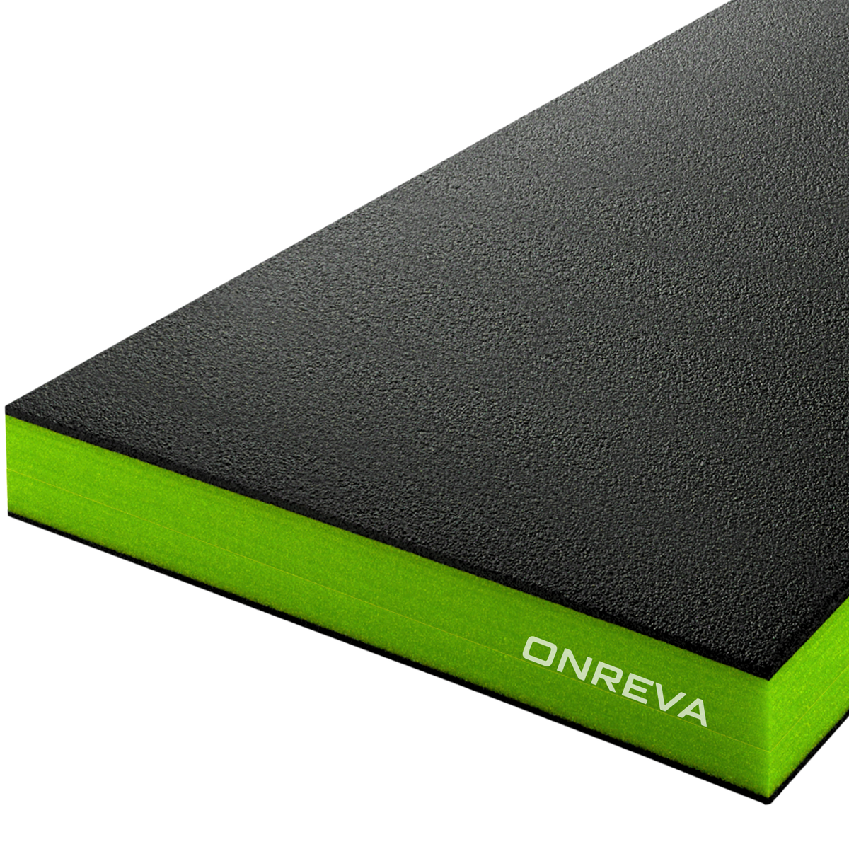 ONREVA Tool Box Foam Organizer 48x24x3 inch 1PC, Kaizen Sheets for Pro Tool Control, Custom Tool Shadow Inserts for Cases & Drawers, High Density Polyethylene Foam, Black with Green