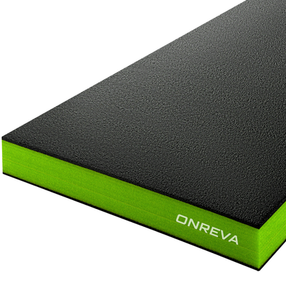ONREVA Tool Box Foam Organizer 48x24x3 inch 1PC, Kaizen Sheets for Pro Tool Control, Custom Tool Shadow Inserts for Cases & Drawers, High Density Polyethylene Foam, Black with Green