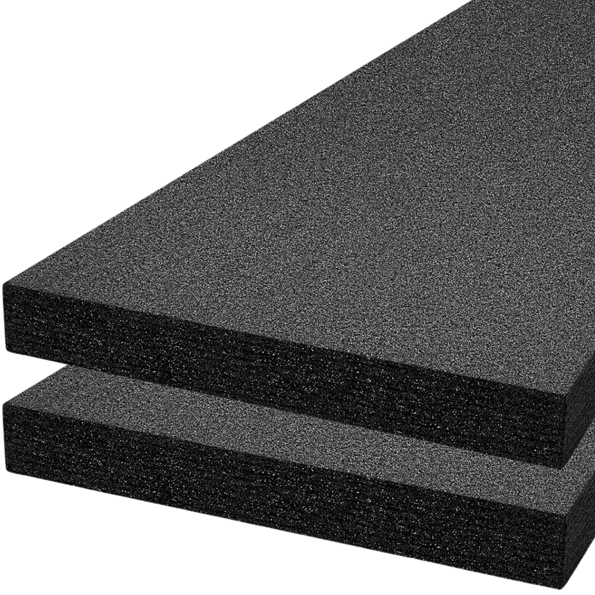 ONREVA Tool Box Foam Organizer 48x24x2 inch 2Pack, Kaizen Sheets for Pro Tool Control, Custom Tool Shadow Inserts for Cases & Drawers, High Density Polyethylene Foam, Black