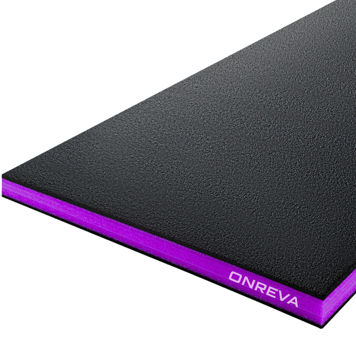 ONREVA Tool Box Foam Organizer 48x24x1 inch 1 PC, Kaizen Sheets for Pro Tool Control, Custom Tool Shadow Inserts for Cases & Drawers, High Density Polyethylene Foam, Black with Purple