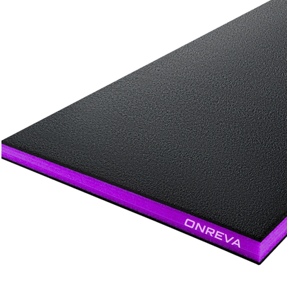 ONREVA Tool Box Foam Organizer 48x24x1 inch 1 PC, Kaizen Sheets for Pro Tool Control, Custom Tool Shadow Inserts for Cases & Drawers, High Density Polyethylene Foam, Black with Purple