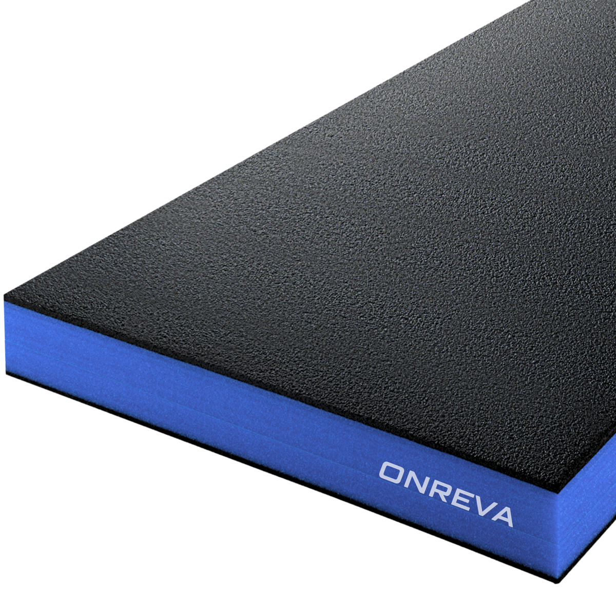 ONREVA Tool Box Foam Organizer 48x24x3 inch 1PC, Kaizen Sheets for Pro Tool Control, Custom Tool Shadow Inserts for Cases & Drawers, High Density Polyethylene Foam, Black with Blue