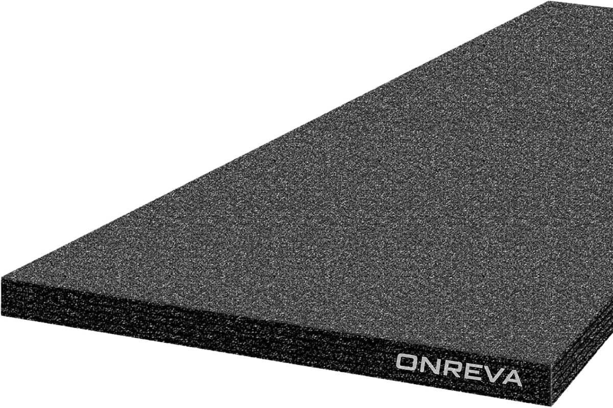 ONREVA Tool Box Foam Organizer 54x16x1 inch 1PC, Kaizen Sheets for Pro Tool Control, Custom Tool Shadow Inserts for Cases & Drawers, High Density Polyethylene Foam, Black