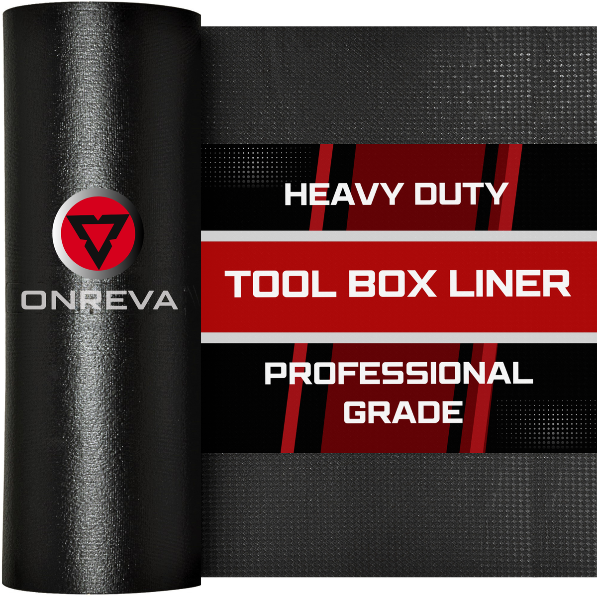 Tool Box Liner 16" Wide x 18 Ft, 1/8" Thick Heavy Duty Toolbox Drawer Liners for Tool Chest Cabinet Workbench & Garage Shelf, Protective Non-Slip Mat for Mechanics & Workshops, Black