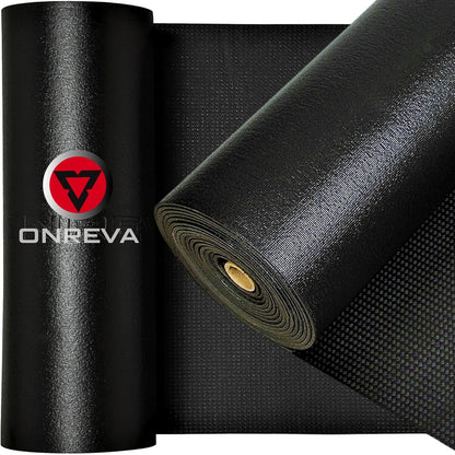 ONREVA Tool Box Liner 20 inch wide x 19 ft Large, Thick Heavy Duty Toolbox Drawer Liners, Rolling Tool Chest Foam Mat, Shelf Rubber Mat, Black Non-slip Organizer Pad for Cabinet, Workbench