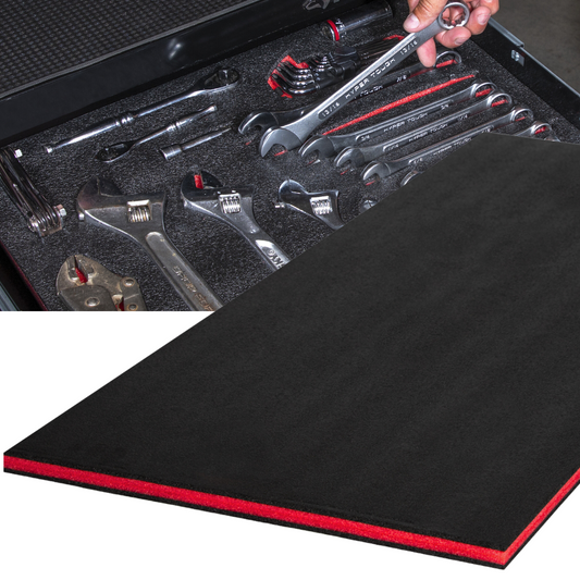 ONREVA Tool Box Foam, 1PC 48x24x1 inch, Foam Inserts for Cases, Polyethylene Storage Sheets for Toolbox Hard Case, Tool Shadow Insert, Kaizen Organizer Sheet