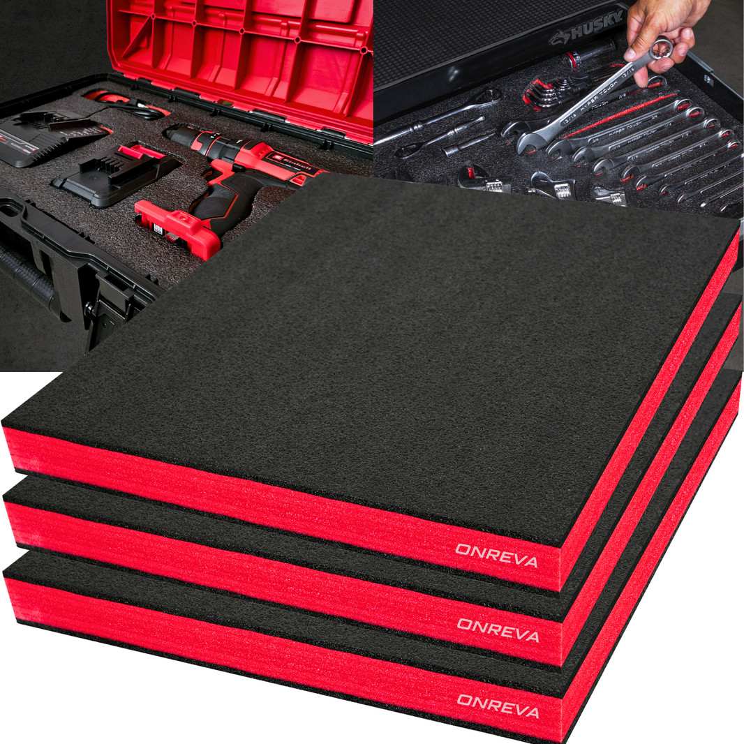 ONREVA Tool Box Foam Tool Foam Inserts for Cases Polyethylene Foam ...