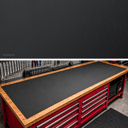 Workbench Mat 24X96 Inches, 5mm Thick EVA Rubber Work Mat, Protect Your Work Bench Top, Heavy Duty Non-Slip Pad for Tool Box Top, Table, Tool Station Cover Liner Matt 96"X24"
