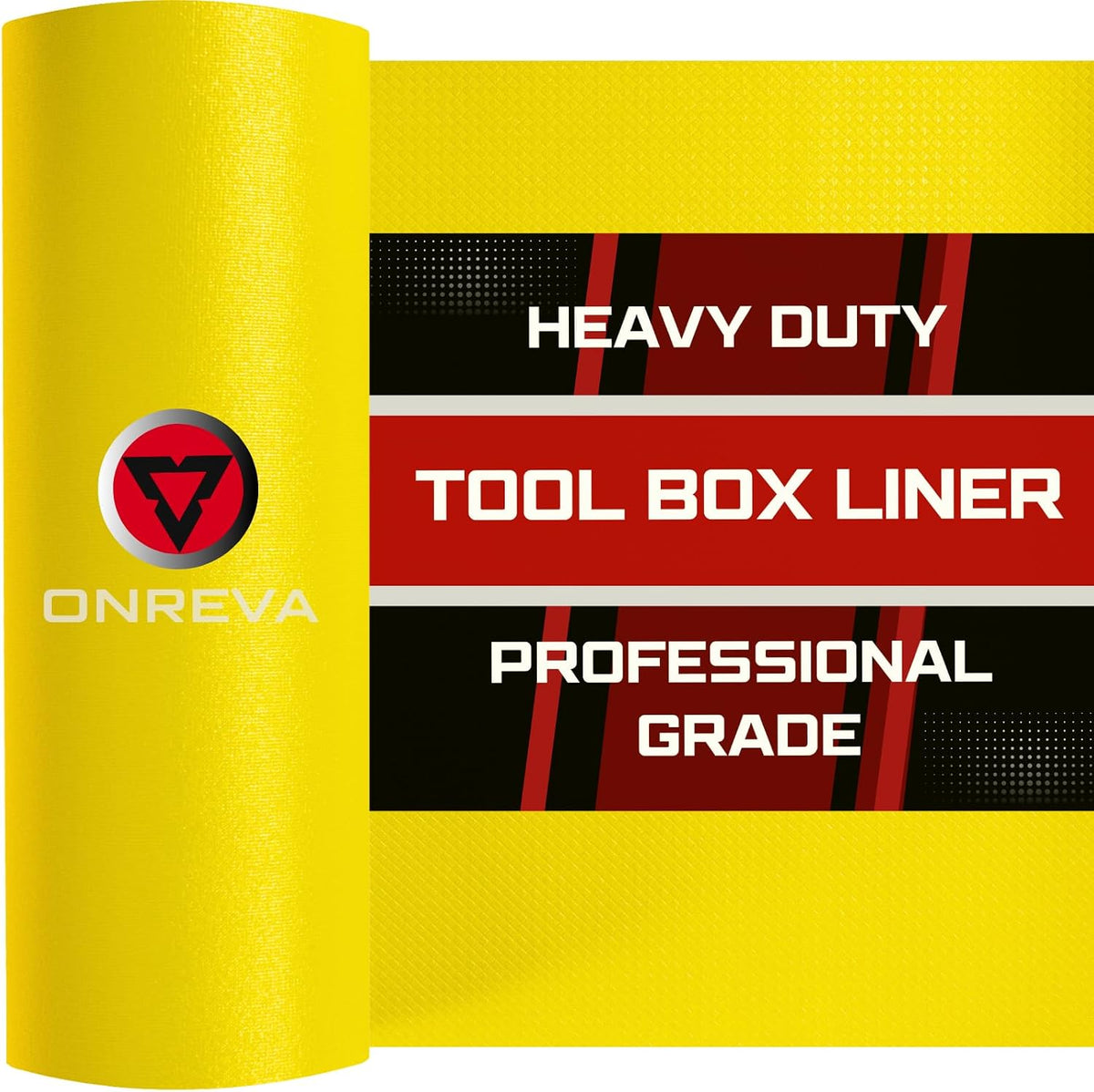 Tool Box Liner 24" Wide x 24 Ft, 1/8" Thick Heavy Duty Toolbox Drawer Liners for Tool Chest Cabinet Workbench & Garage Shelf, Protective Non-Slip Mat for Mechanics & Workshops, Yellow