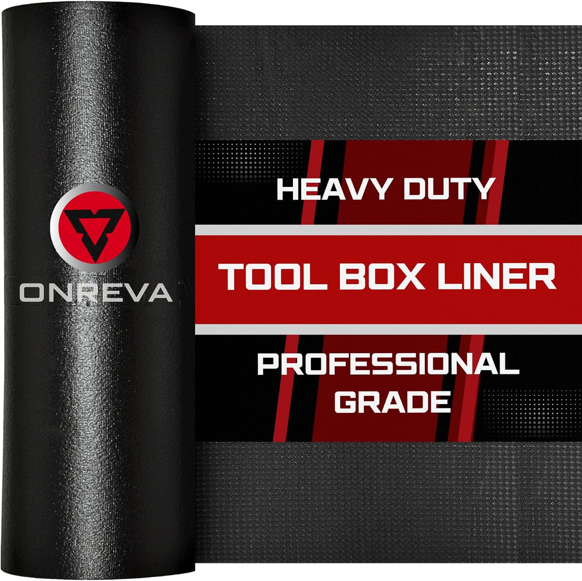 Tool Box Liner 22 Wide x 12 Ft, 18 Thick Heavy Duty Toolbox Drawer Liners for Tool Chest Cabinet Workbench & Garage Shelf, Protective Non-Slip Mat for Mechanics & Workshops, Black