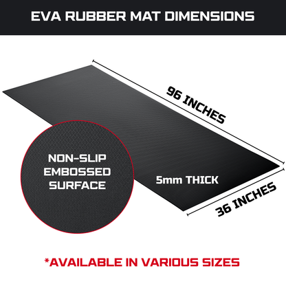 Workbench Mat 36X96 Inches, 5mm Thick EVA Rubber Work Mat, Protect Your Work Bench Top, Heavy Duty Non-Slip Pad for Tool Box Top, Table, Tool Station Cover Liner Matt 96"X36"