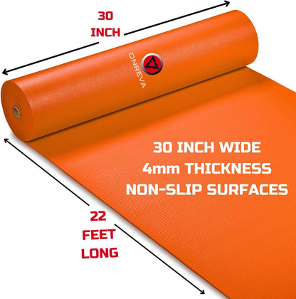 Tool Box Liner 30" Wide x 22 Ft, 4mm Thick Heavy Duty Toolbox Drawer Liners for Tool Chest Cabinet Workbench & Garage Shelf, Protective Non-Slip Mat for Mechanics & Workshops, Orange