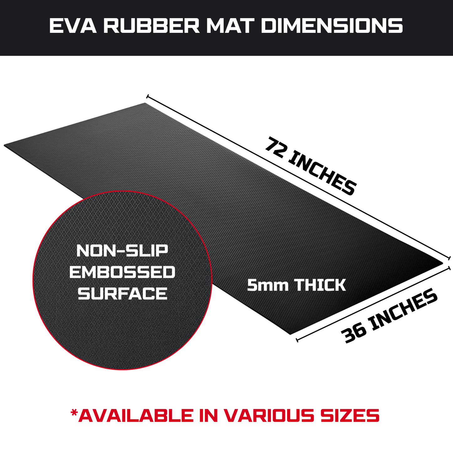 Workbench Mat 36X72 Inches, EVA Rubber Work Mat, Protect Your Work Bench Top, Heavy Duty Pad for Tool Box Top, Table, Tool Station, Rolling Cabinet Cart Cover Liner Matt, 72"X36" 5mm Thick