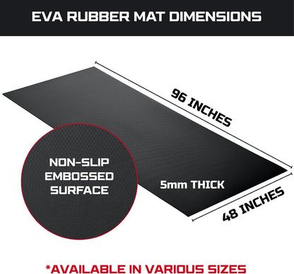 Workbench Mat 48X96 Inches, 5mm Thick EVA Rubber Work Mat, Protect Your Work Bench Top, Heavy Duty Non-Slip Pad for Tool Box Top, Table, Tool Station Cover Liner Matt 96" X48