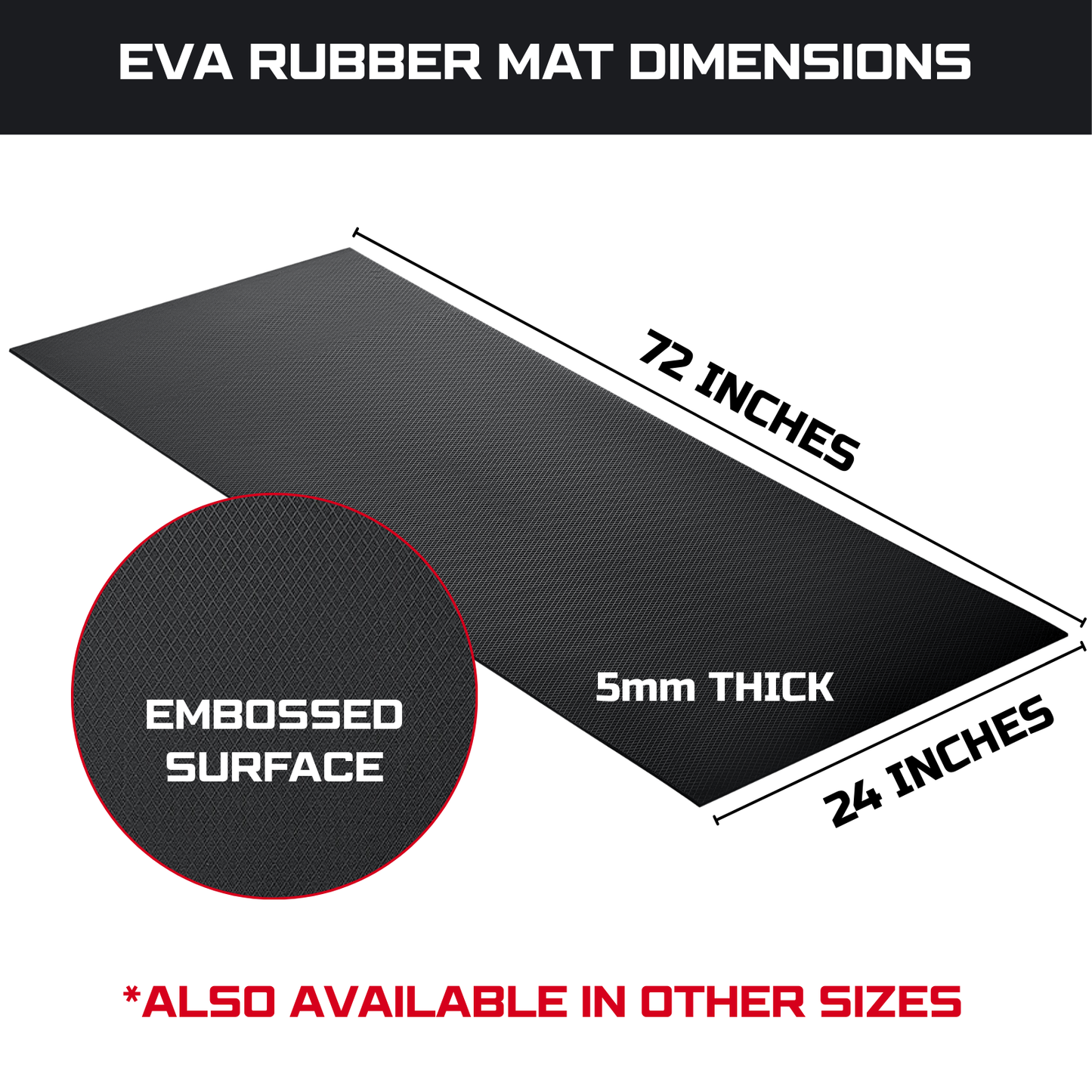 ONREVA Workbench Mat 24X72 Inches, EVA Rubber Work Mat, Protect Your Work Bench Top, Heavy Duty Pad for Tool Box Top, Table, Tool Station, Rolling Cabinet Cart Cover Liner Matt, 72"X24" 5mm Thick