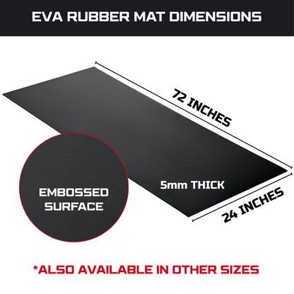 ONREVA Workbench Mat 24X72 Inches, EVA Rubber Work Mat, Protect Your Work Bench Top, Heavy Duty Pad for Tool Box Top, Table, Tool Station, Rolling Cabinet Cart Cover Liner Matt, 72"X24" 5mm Thick
