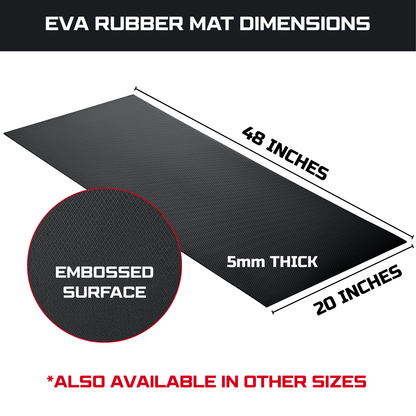 ONREVA Workbench Mat 20X48 Inches, EVA Rubber Work Mat, Protect Your Work Bench Top, Heavy Duty Pad for Tool Box Top, Table, Tool Station, Rolling Cabinet Cart Cover Liner Matt, 48"X20" 5mm Thick