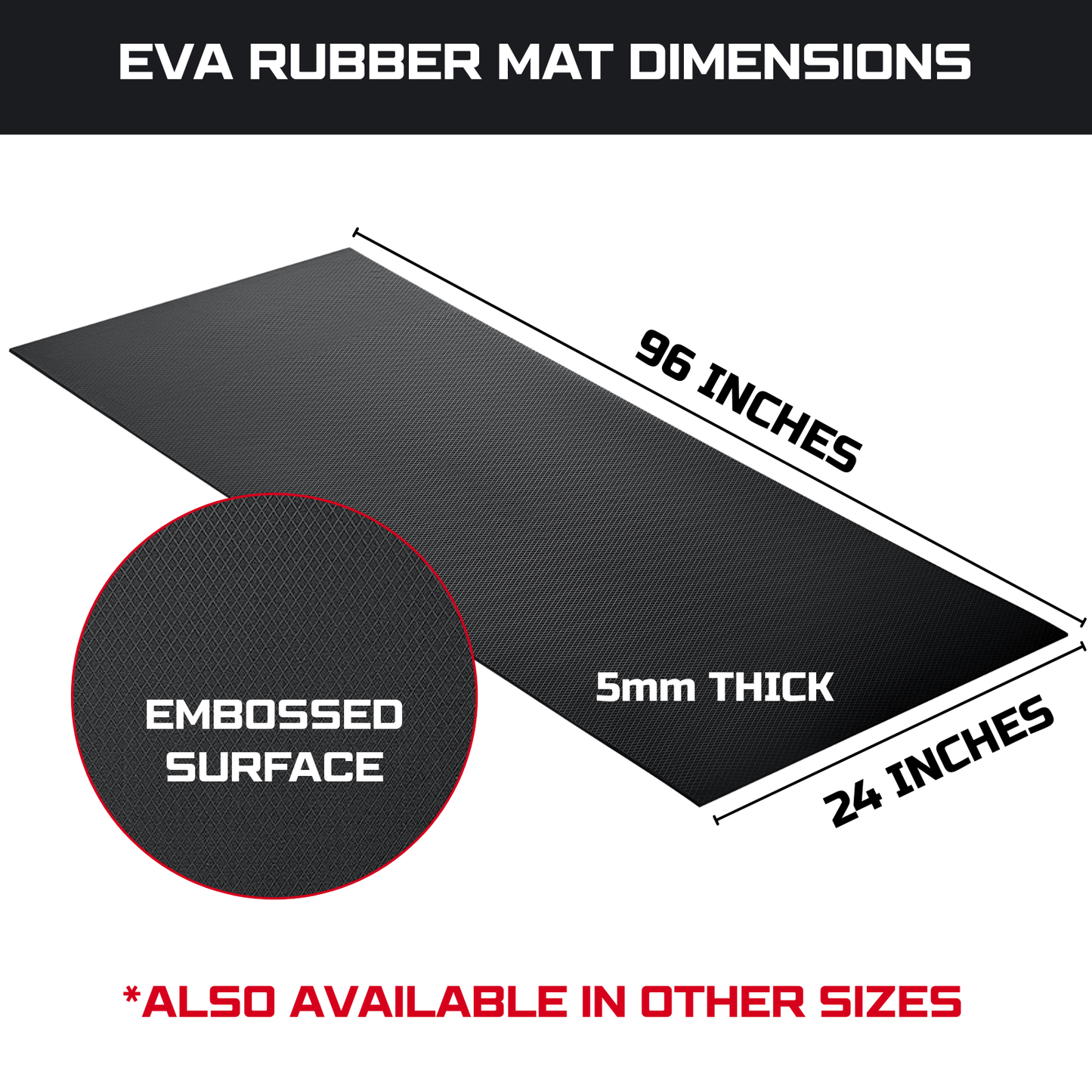 Workbench Mat 24X96 Inches, 5mm Thick EVA Rubber Work Mat, Protect Your Work Bench Top, Heavy Duty Non-Slip Pad for Tool Box Top, Table, Tool Station Cover Liner Matt 96"X24"