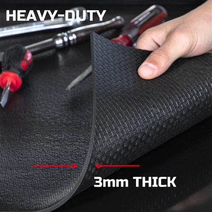 Tool Box Liner 16 inch Wide x 18 ft Large, Thick Heavy Duty Toolbox Drawer Liners, Rolling Tool Chest Liner Foam, Shelf Rubber Mat, Non-Slip Organizer Liner for Cabinet, Workbench