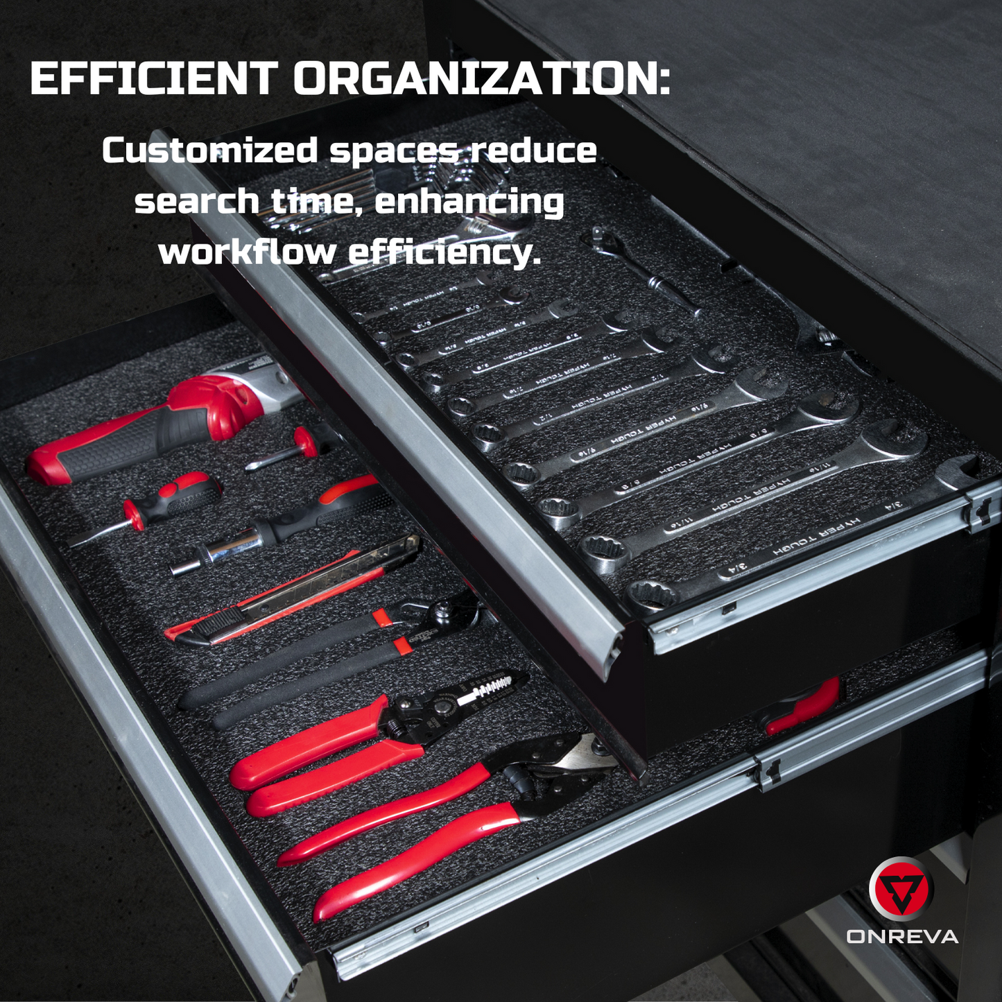 Tool Box Foam 3Pack 24x24x2 inch, Foam Inserts for Cases, Polyethylene Tool Foam Sheets, Drawer Foam Liner, Tool Box Organizers and Storage, Toolbox Shadow Organizer