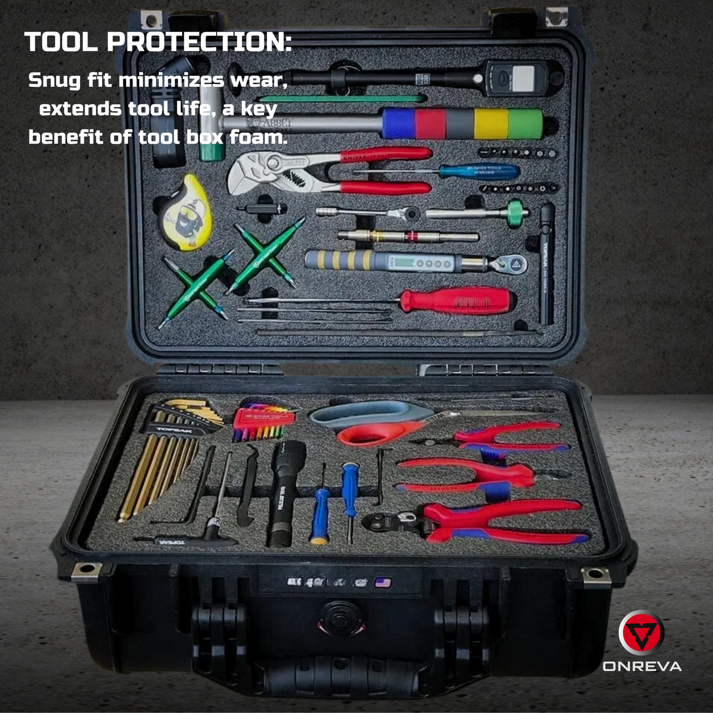 Tool Box Foam 3Pack 18x12x1 inch, Foam Inserts for Cases, Polyethylene Tool Foam Sheets, Drawer Foam Liner, Tool Box Organizers and Storage, Toolbox Shadow Organizer