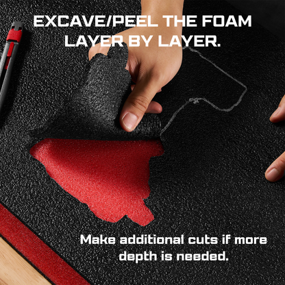 ONREVA Tool Box Foam Cutting Kit for Kaizen Foam & Shadow Foam – Utility Knife Set for Custom Tool Box Foam Inserts, Precision Foam Cutter Tools for Toolbox Organization