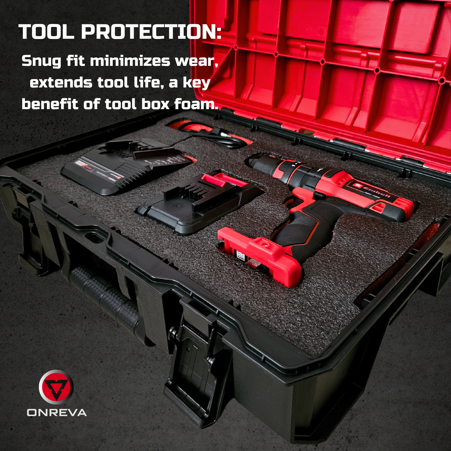 Tool Box Foam 3Pack 22x18x2 inch, Foam Inserts for Cases, Polyethylene Tool Foam Sheets, Drawer Liner Foam, Toolbox Kaizen Organizer and Storage Tool Shadow