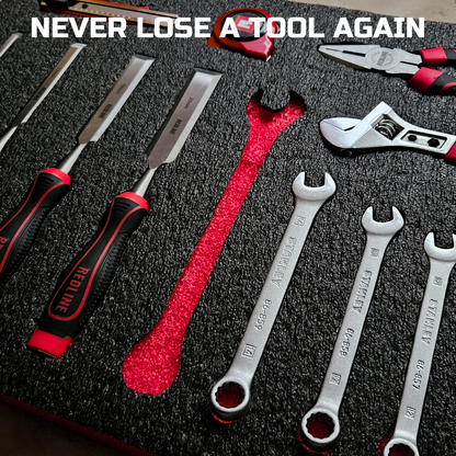 Tool Box Foam 3Pack 18x12x1 inch, Foam Inserts for Cases, Polyethylene Tool Foam Sheets, Drawer Foam Liner, Tool Box Organizers and Storage, Toolbox Shadow Organizer