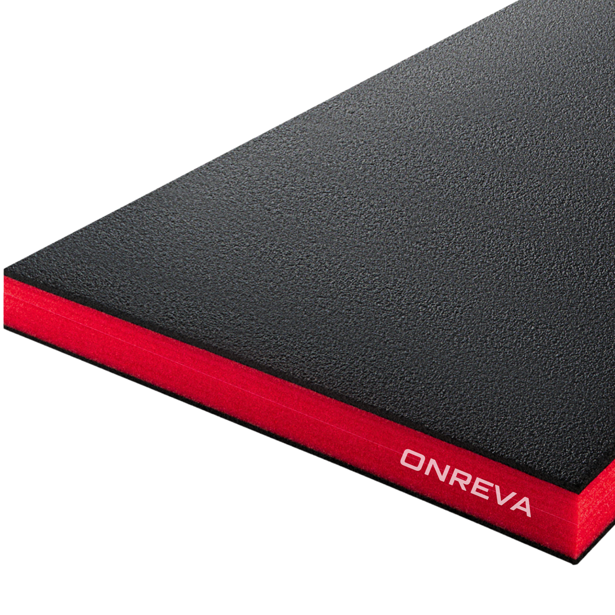ONREVA Tool Box Foam Organizer 48x24x1.5 inch 1PC, Kaizen Sheets for Pro Tool Control, Custom Tool Shadow Inserts for Cases & Drawers, High Density Polyethylene Foam, Black with Red