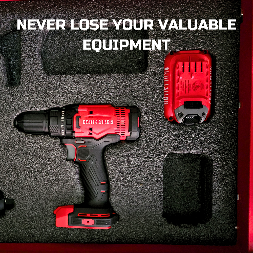 Tool Box Foam 3Pack 22x18x2 inch, Foam Inserts for Cases, Polyethylene Tool Foam Sheets, Drawer Foam Liner, Tool Box Organizers and Storage, Toolbox Shadow Organizer