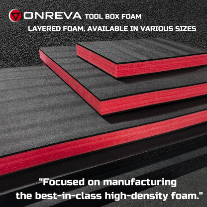 Tool Box Foam 4Pack 17x12x1 inch, Foam Inserts for Cases, Polyethylene Storage Sheets for Toolbox Hard Case, Tool Shadow Insert, Kaizen Organizer Sheet