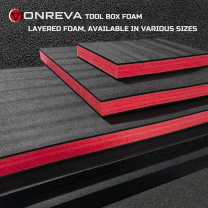 Tool Box Foam, 3Pack 24x24x1 inch, Foam Inserts for Cases, Polyethylene Storage Sheets for Toolbox Hard Case, Tool Shadow Insert, Kaizen Organizer Sheet